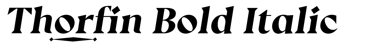 Thorfin Bold Italic
